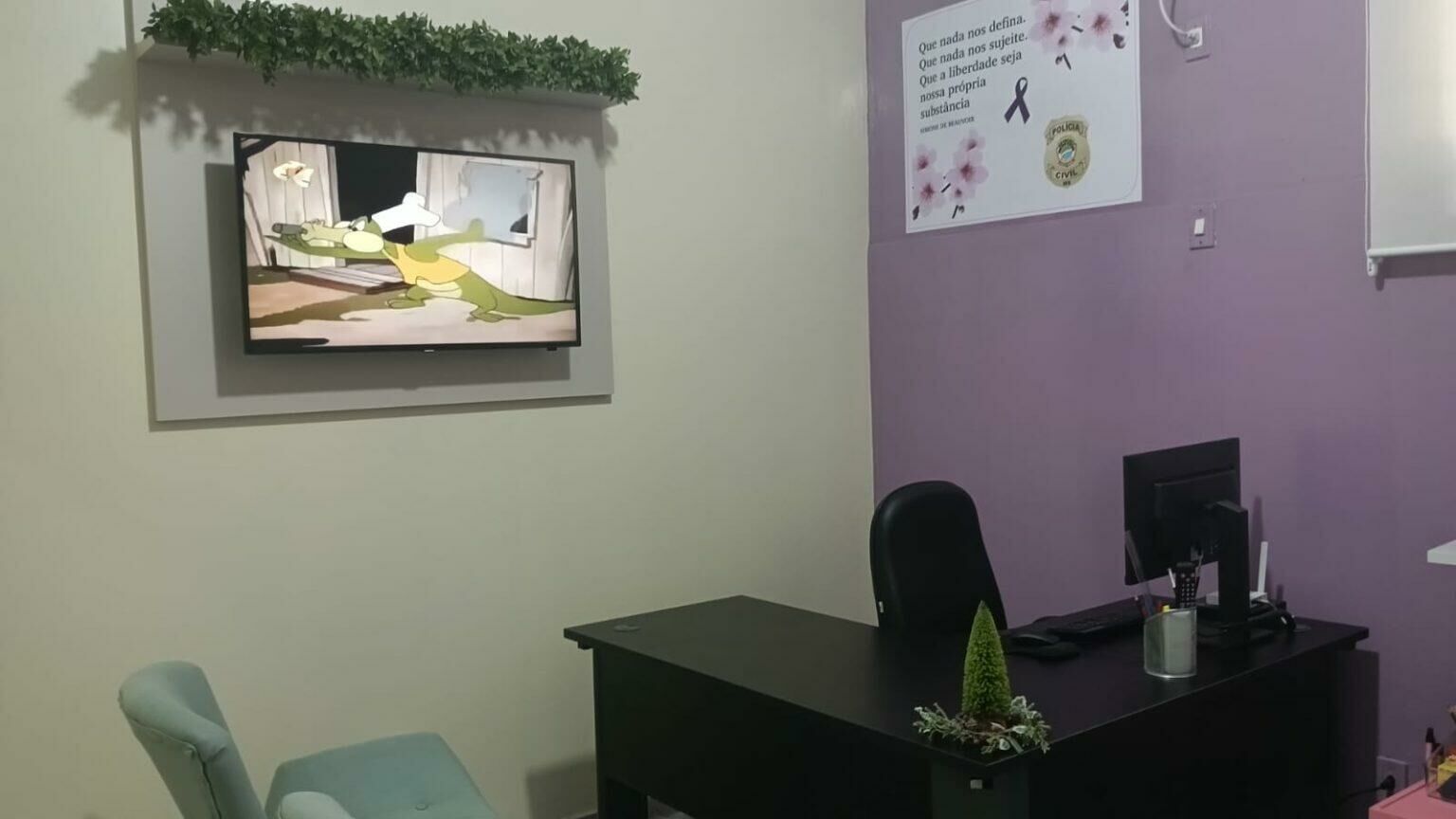 Imagem de compartilhamento para o artigo Polícia Civil inaugura a 32ª Sala Lilás no interior do Estado assegurando o direito das mulheres em MS da MS Todo dia
